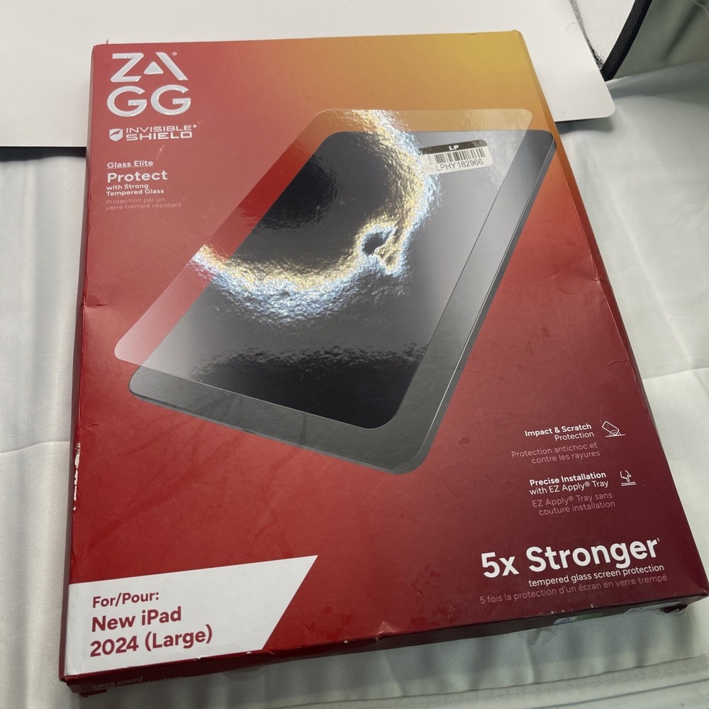 ZAGG InvisibleShield Glass Elite Screen Protector for Apple iPad 2024 (Large)